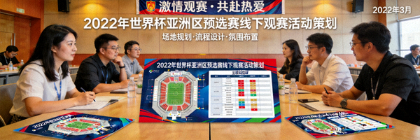 2022年世界杯亚洲区预选赛大型线下观赛活动策划现场
